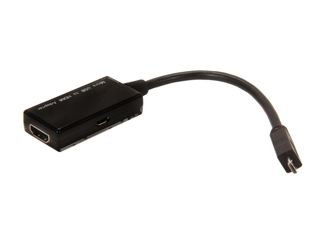 Vantec Cbl-Muhdmi 245Mm Micro Usb To Hdmi Mhl Adapter