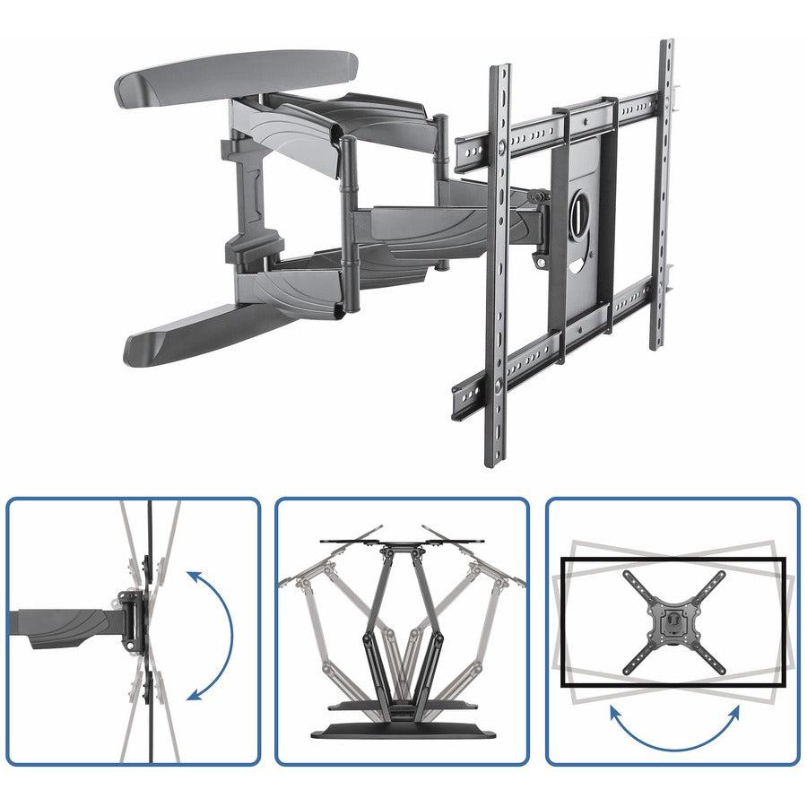 Ventronic Tv Wall Mount Supports Up To 70 Inch Vesa Displays - Low Profile Full Motion Universal