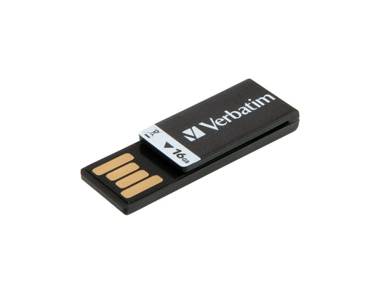 Verbatim Clip-It Usb Flash Drive 16 Gb Usb Type-A 2.0 Black
