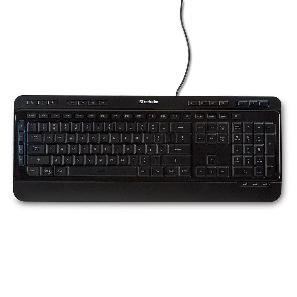 Verbatim Illuminated Wired Keyboard