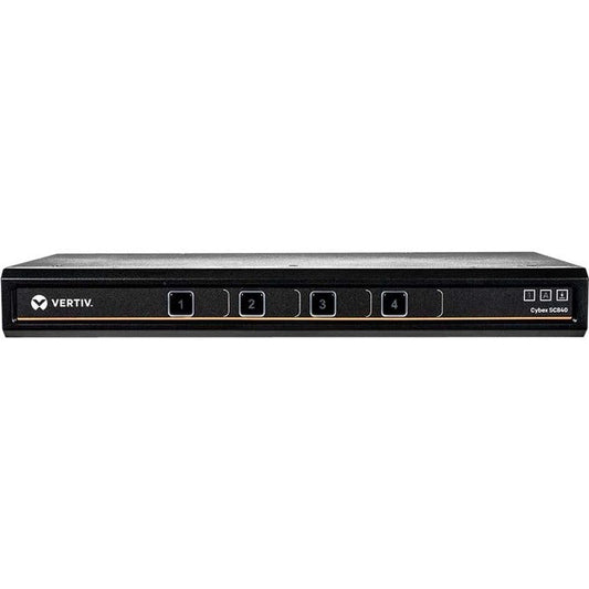 Vertiv Cybex Sc800 Secure Kvm | 4 Port | Secure Desktop Kvm Switch (Sc840-001)