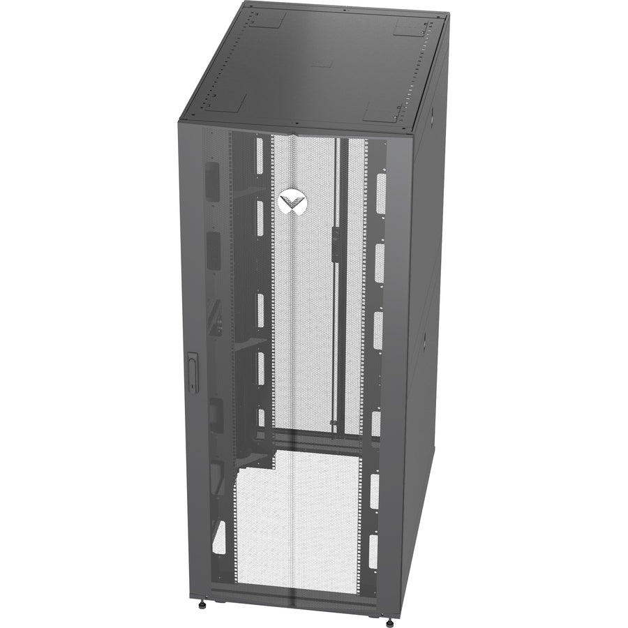 Vertiv Vr3157 Rack Cabinet 48U Freestanding Rack Black, Transparent
