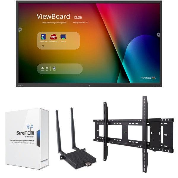 Viewsonic Ifp6550-M1 Interactive Whiteboard 165.1 Cm (65") 3840 X 2160 Pixels Touchscreen Black