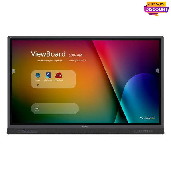 Viewsonic Ifp6552-1A Interactive Whiteboard 165.1 Cm (65") 3840 X 2160 Pixels Touchscreen Black Hdmi