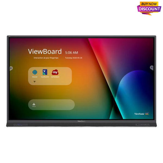 Viewsonic Ifp6552 Touch Screen Monitor 165.1 Cm (65") 3840 X 2160 Pixels Dual-Touch Black