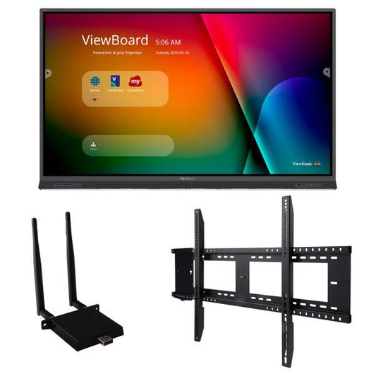 Viewsonic Ifp8652-E1 Interactive Whiteboard 2.18 M (86") 3840 X 2160 Pixels Touchscreen Black Hdmi
