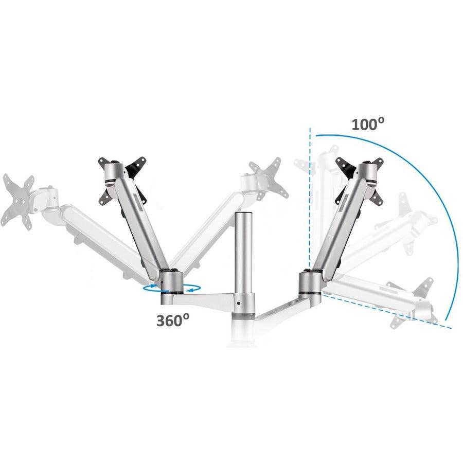 Viewsonic Lcd-Dma-002 Monitor Mount / Stand 68.6 Cm (27") Clamp Black, Silver