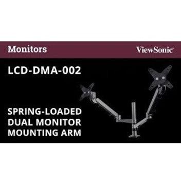 Viewsonic Lcd-Dma-002 Monitor Mount / Stand 68.6 Cm (27") Clamp Black, Silver