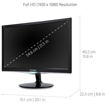 Viewsonic Led Lcd Vx2252Mh 54.6 Cm (21.5") 1920 X 1080 Pixels Full Hd Black