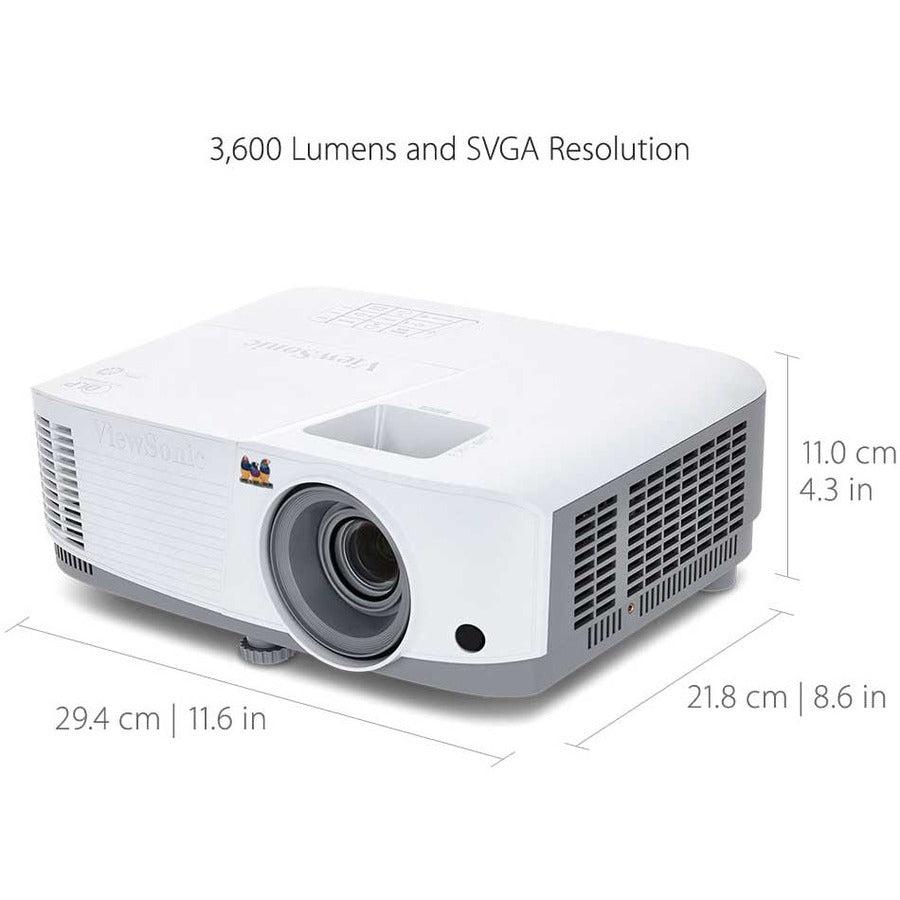 Viewsonic Pa503S Data Projector Standard Throw Projector 3600 Ansi Lumens Dlp Svga (800X600) Grey, White