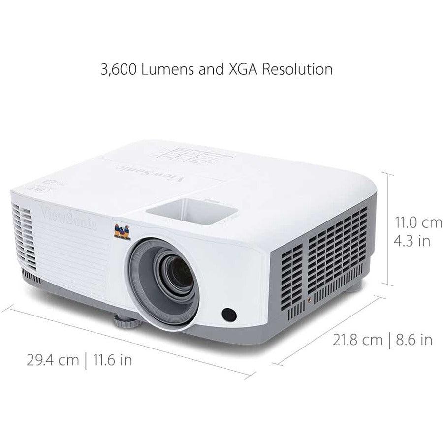 Viewsonic Pa503X Data Projector Standard Throw Projector 3600 Ansi Lumens Dlp Xga (1024X768) Grey, White