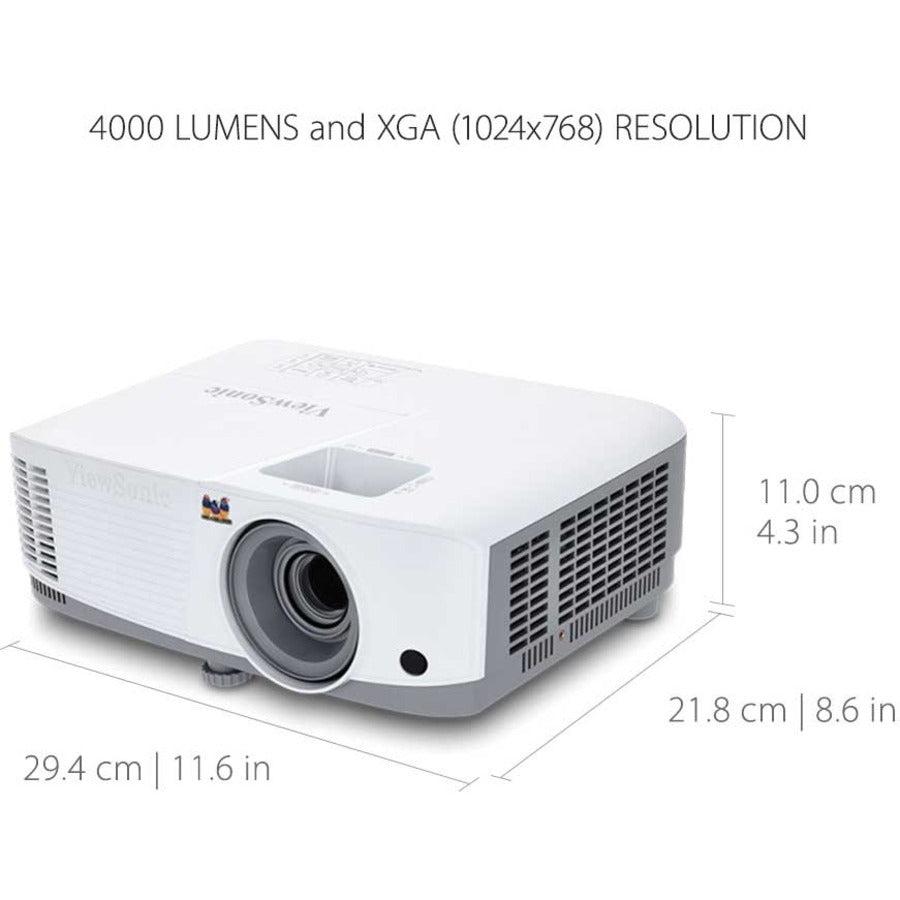 Viewsonic Pg707X Data Projector Standard Throw Projector 4000 Ansi Lumens Dmd Xga (1024X768) White