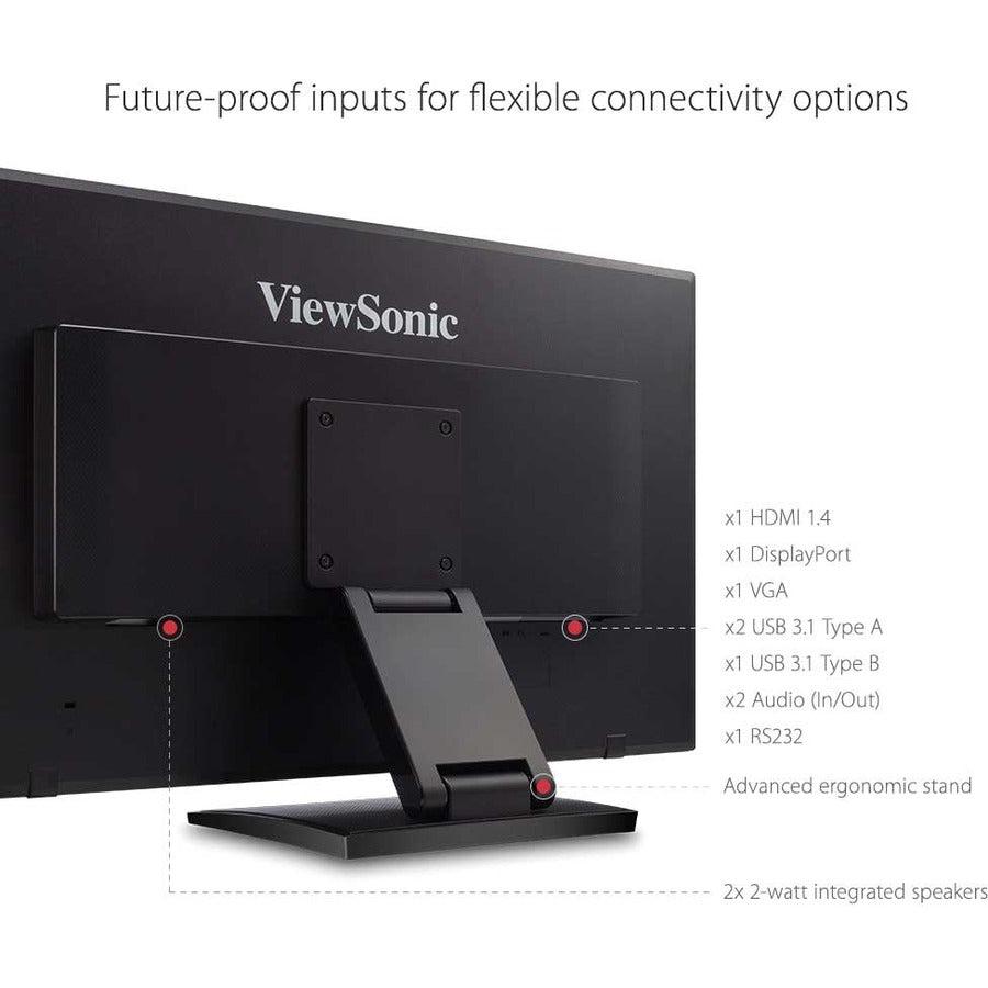 Viewsonic Td2760 Touch Screen Monitor 68.6 Cm (27") 1920 X 1080 Pixels Multi-Touch Multi-User Black