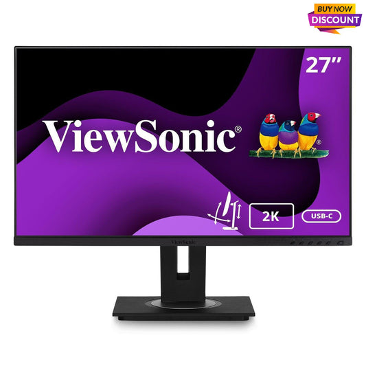 Viewsonic Vg2756-2K Computer Monitor 68.6 Cm (27") 2560 X 1440 Pixels Full Hd Led Black