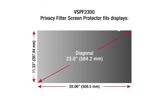 Viewsonic Vspf2300 Display Privacy Filters 58.4 Cm (23")