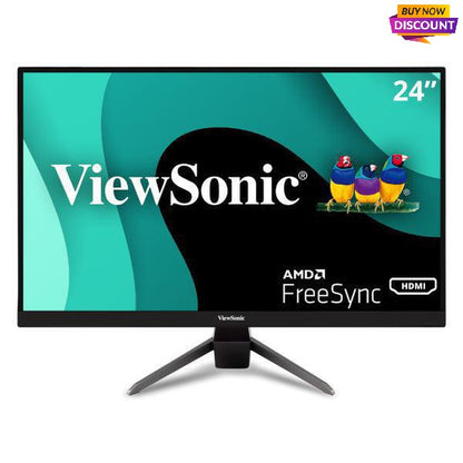 Viewsonic Vx Series Vx2467-Mhd Led Display 61 Cm (24") 1920 X 1080 Pixels Full Hd Lcd Black