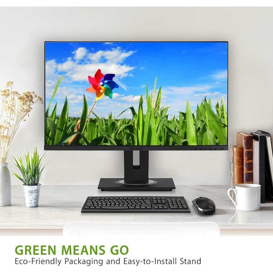 Viewsonic Vg2756-2K Computer Monitor 68.6 Cm (27") 2560 X 1440 Pixels Full Hd Led Black