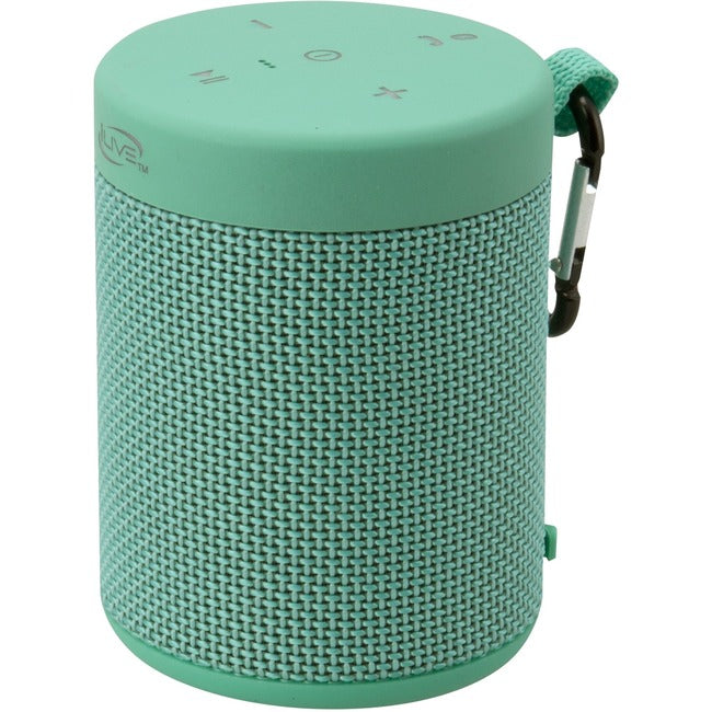 Waterproof Bt Speaker Teal Wl,Ipx5 Sleek Fabric Clip On