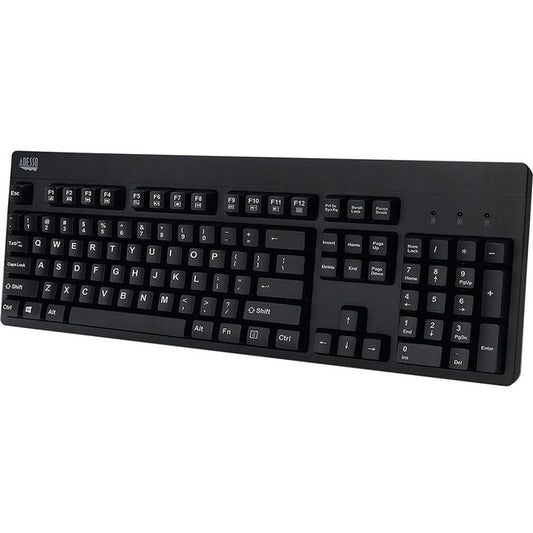 Waterproof Desktop Keyboard,Usb Ip67 Blk Washable Med Grade