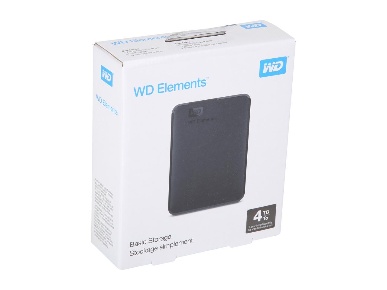 Disque Dur Externe 2.5 4 To WD Elements USB 3.0