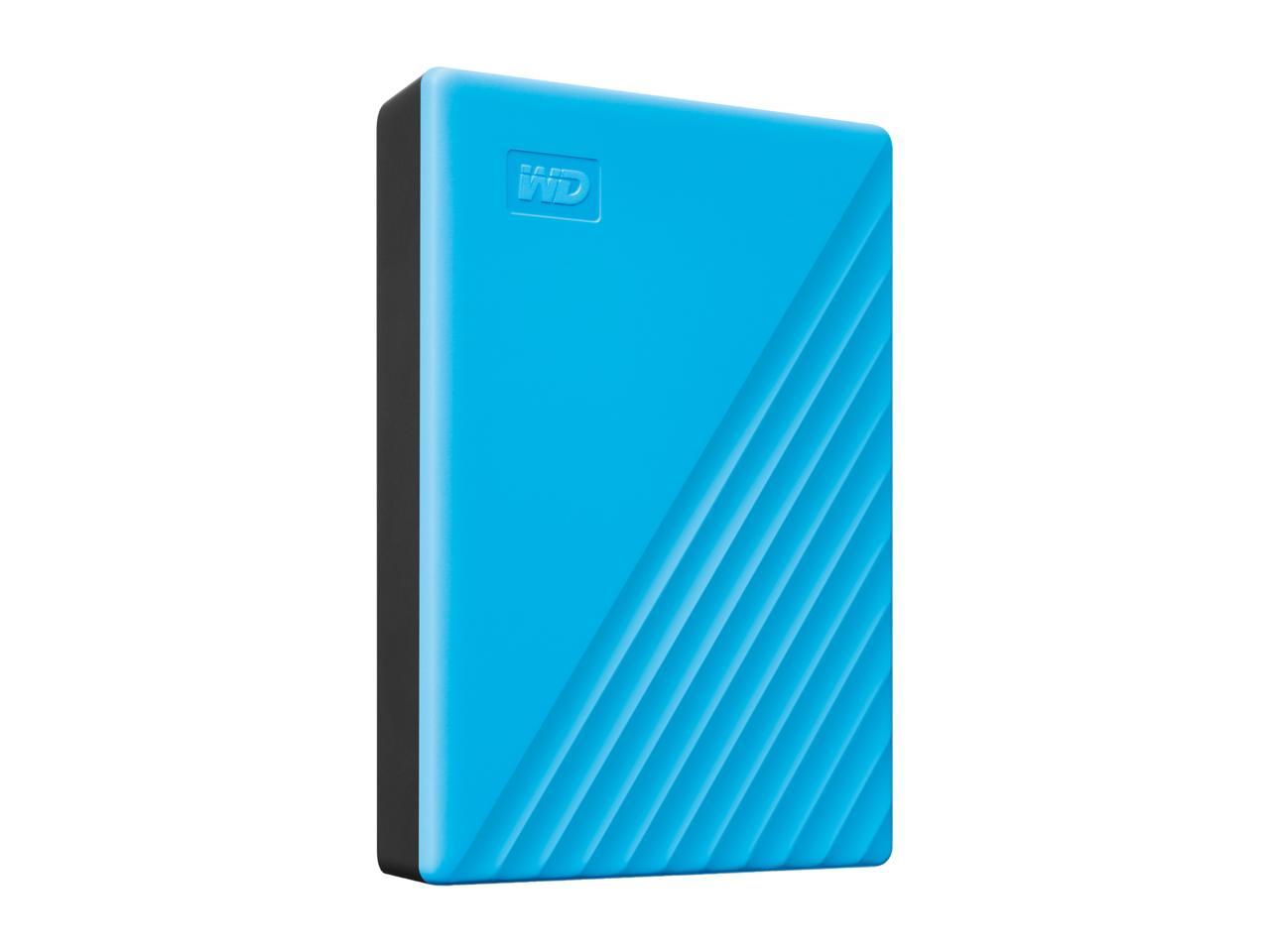 Wd 4Tb My Passport Portable Storage External Hard Drive Usb 3.2 For Pc/Mac Blue (Wdbpkj0040Bbl-Wesn)