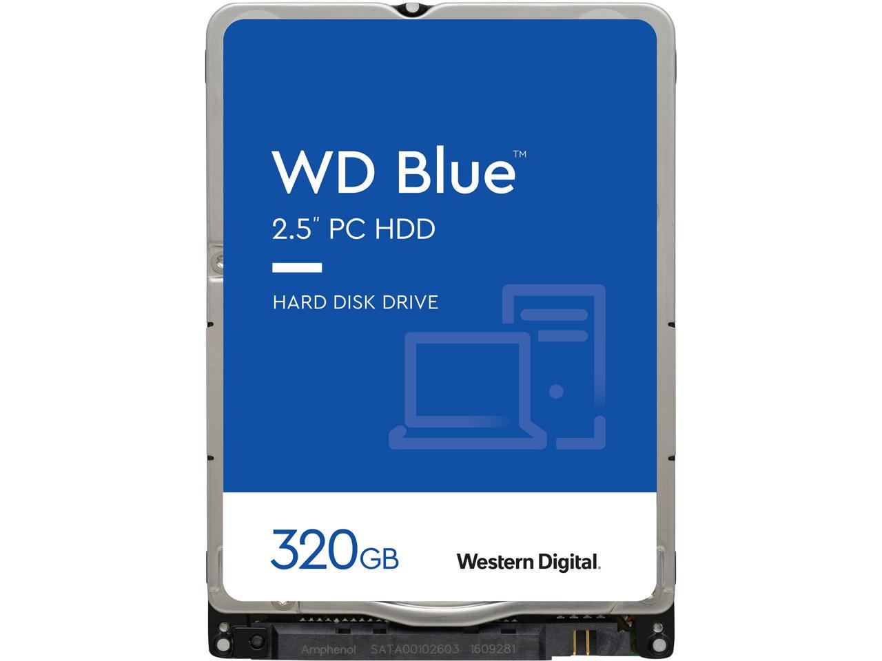 Wd Blue 320Gb Internal Hard Disk Drive - 5400 Rpm Class Sata 6Gb/S 16Mb Cache 2.5 Inch - Wd3200Lpcx