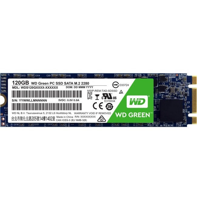 Wd-Imsourcing Green Wds120G1G0B 120 Gb Solid State Drive - M.2 2280 Internal - Sata (Sata/600)