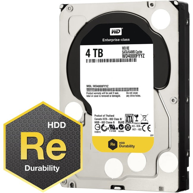 Wd-Imsourcing - Ims Spare Re Wd4000Fyyz 4 Tb 3.5" Internal Hard Drive