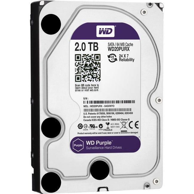 Wd-Imsourcing Purple Wd20Purx 2 Tb Hard Drive - 3.5" Internal - Sata (Sata/600)