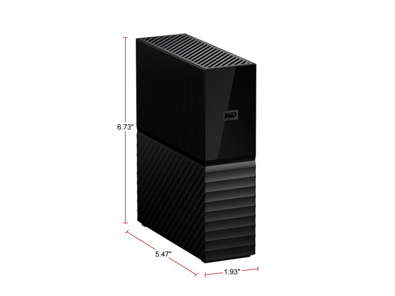 Wd My Book 8Tb Desktop External Hard Drive For Windows/Mac/Laptop, Usb 3.0 Black (Wdbbgb0080Hbk-Nesn)