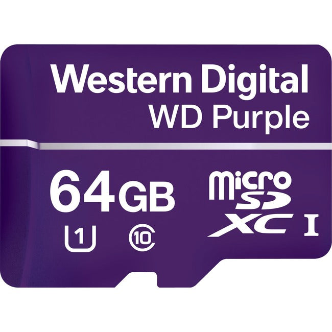 Wd Purple 64Gb Surveillance,Microsd Card