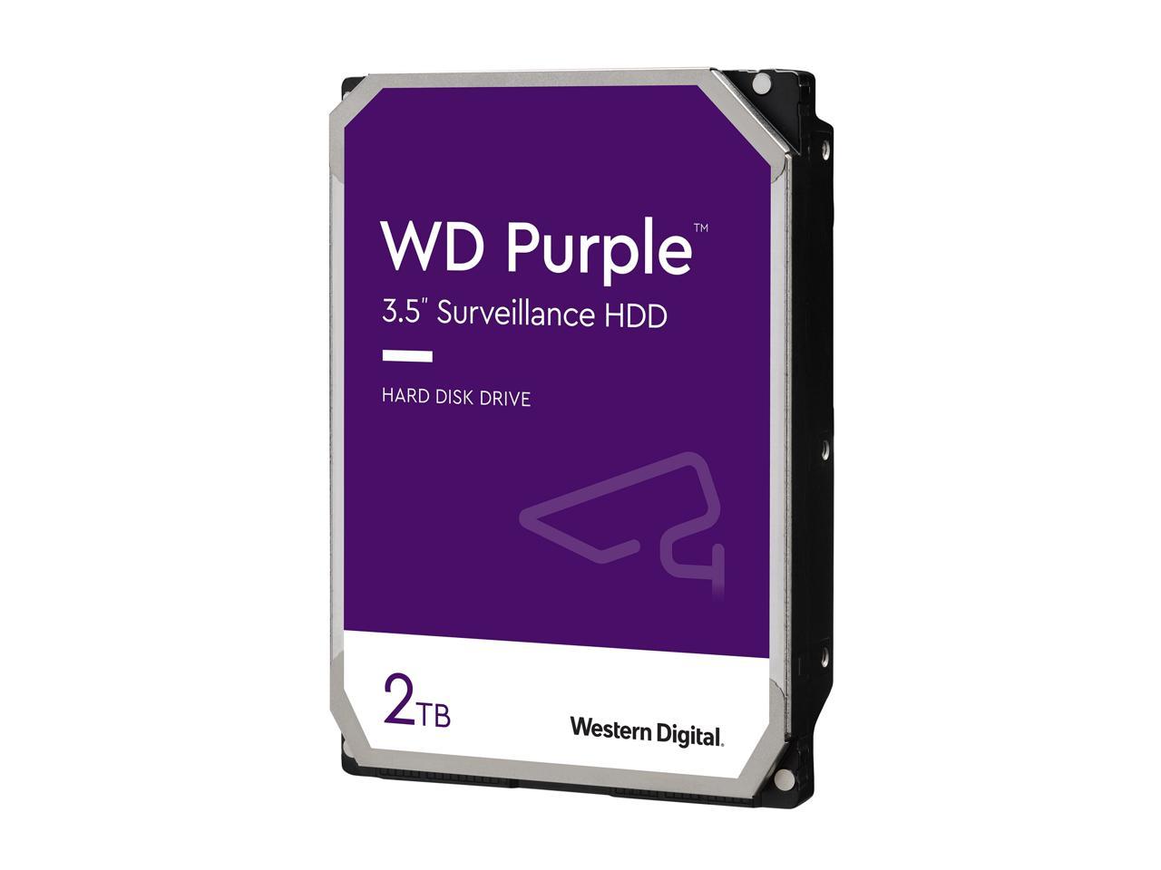 Wd Purple 2Tb Surveillance Hard Disk Drive - 5400 Rpm Class Sata 6Gb/S 64Mb Cache 3.5 Inch Wd20Purz