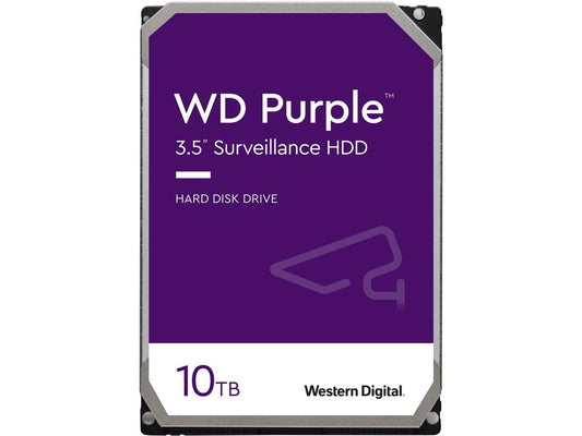 Wd Purple Wd102Purz 10Tb 7200 Rpm 256Mb Cache Sata 6.0Gb/S 3.5" Hard Drives Bare Drive