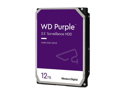 Wd Purple Wd121Purz 12Tb 7200 Rpm 256Mb Cache Sata 6.0Gb/S 3.5" Internal Hard Drive Bare Drive