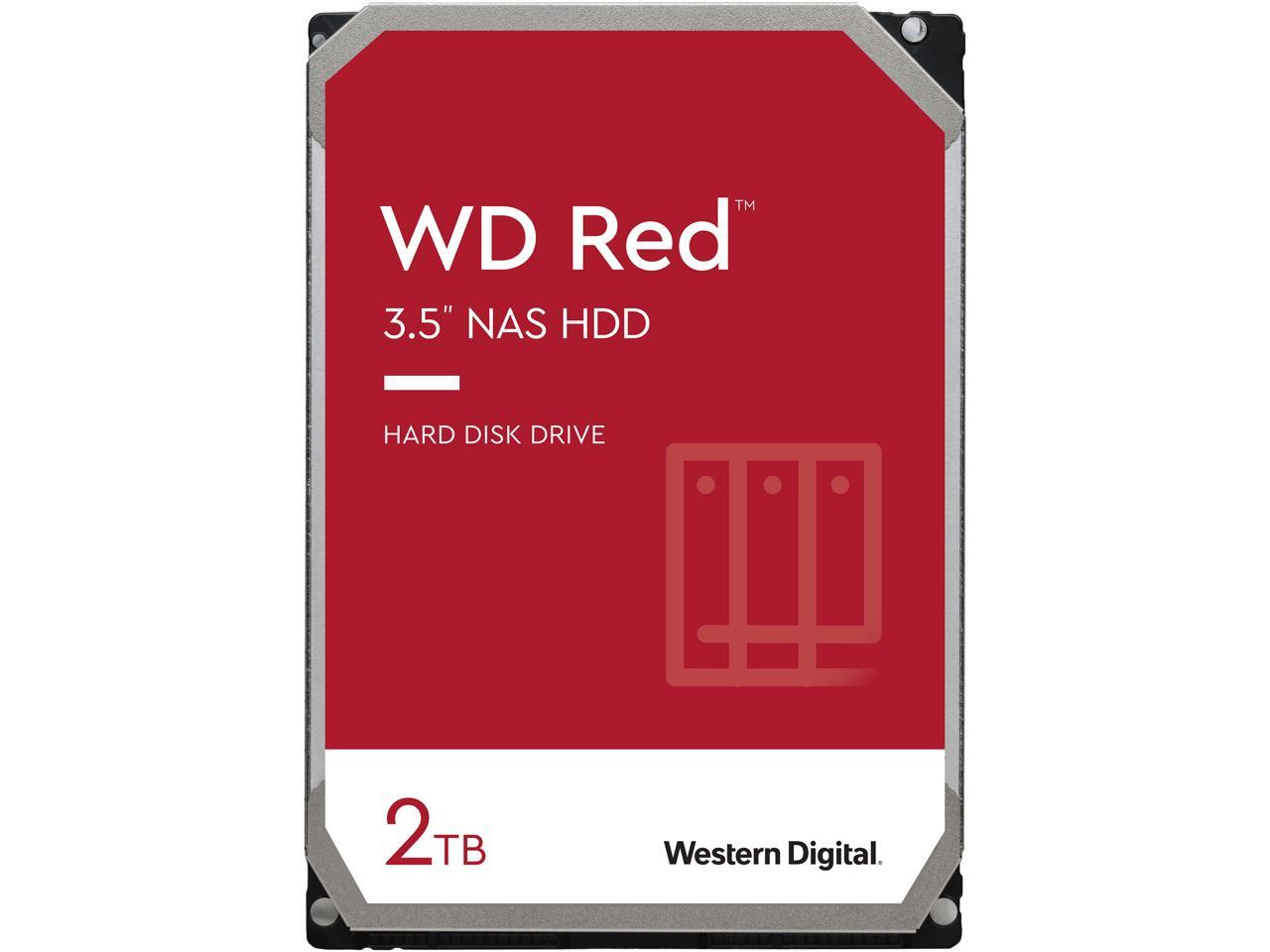 Wd Red 2Tb Nas Internal Hard Drive - 5400 Rpm Class, Sata 6Gb/S, Smr, 256Mb Cache, 3.5" - Wd20Efax