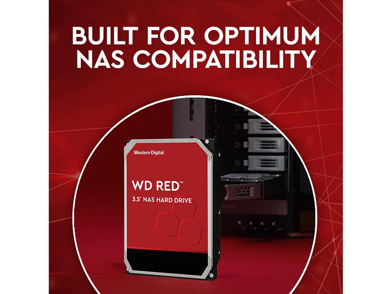 Wd Red 6Tb Nas Internal Hard Drive - 5400 Rpm Class, Sata 6Gb/S, Smr, 256Mb Cache, 3.5" - Wd60Efax