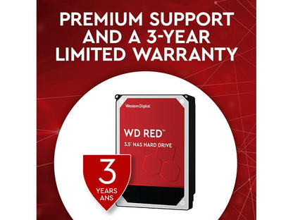 Wd Red 6Tb Nas Internal Hard Drive - 5400 Rpm Class, Sata 6Gb/S, Smr, 256Mb Cache, 3.5" - Wd60Efax