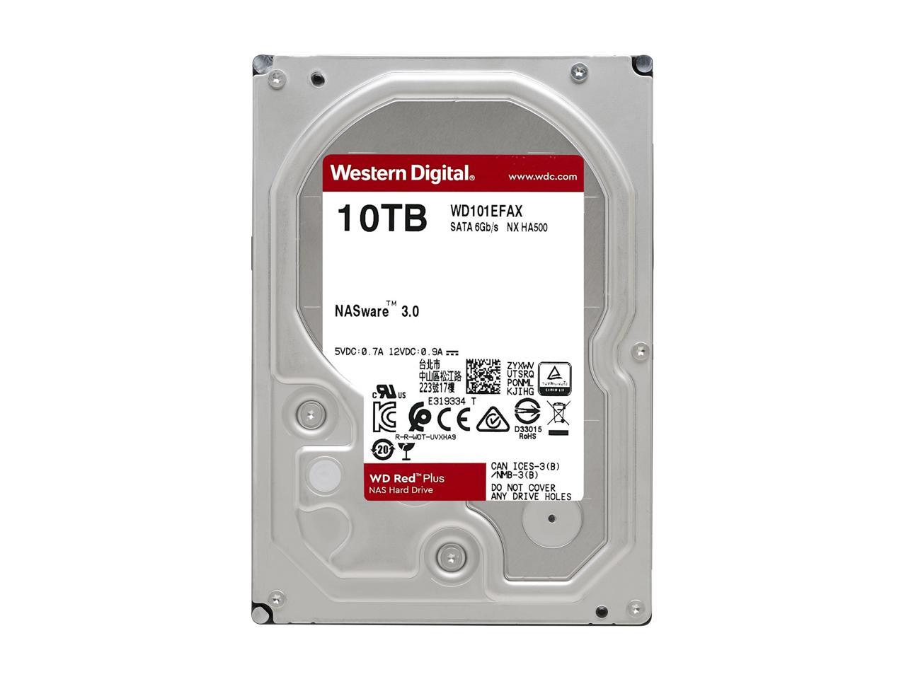 Western Digital-Disque dur WD Red NAS, 2 To, 3 To, 4 To-5400 tr/min, classe  SATA, 6 Go/s, 256 Mo de cache, 3.5 pouces