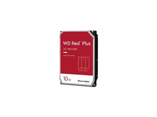 Wd Red Plus 10Tb Nas Hard Disk Drive - 7200 Rpm Class Sata 6Gb/S, Cmr, 256Mb Cache, 3.5 Inch - Wd101Efbx - Oem