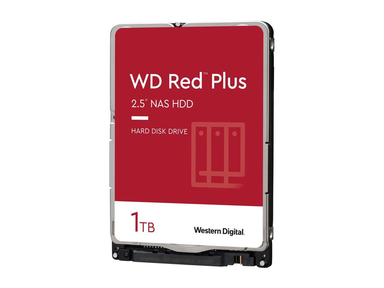 Wd Red Plus 1Tb Nas Hard Disk Drive - 5400 Rpm Class Sata 6Gb/S 16Mb Cache 2.5 Inch - Wd10Jfcx