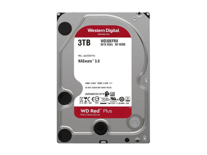 Wd Red Plus 3Tb Nas Hard Disk Drive - 5400 Rpm Class Sata 6Gb/S, Cmr, 64Mb Cache, 3.5 Inch - Wd30Efrx
