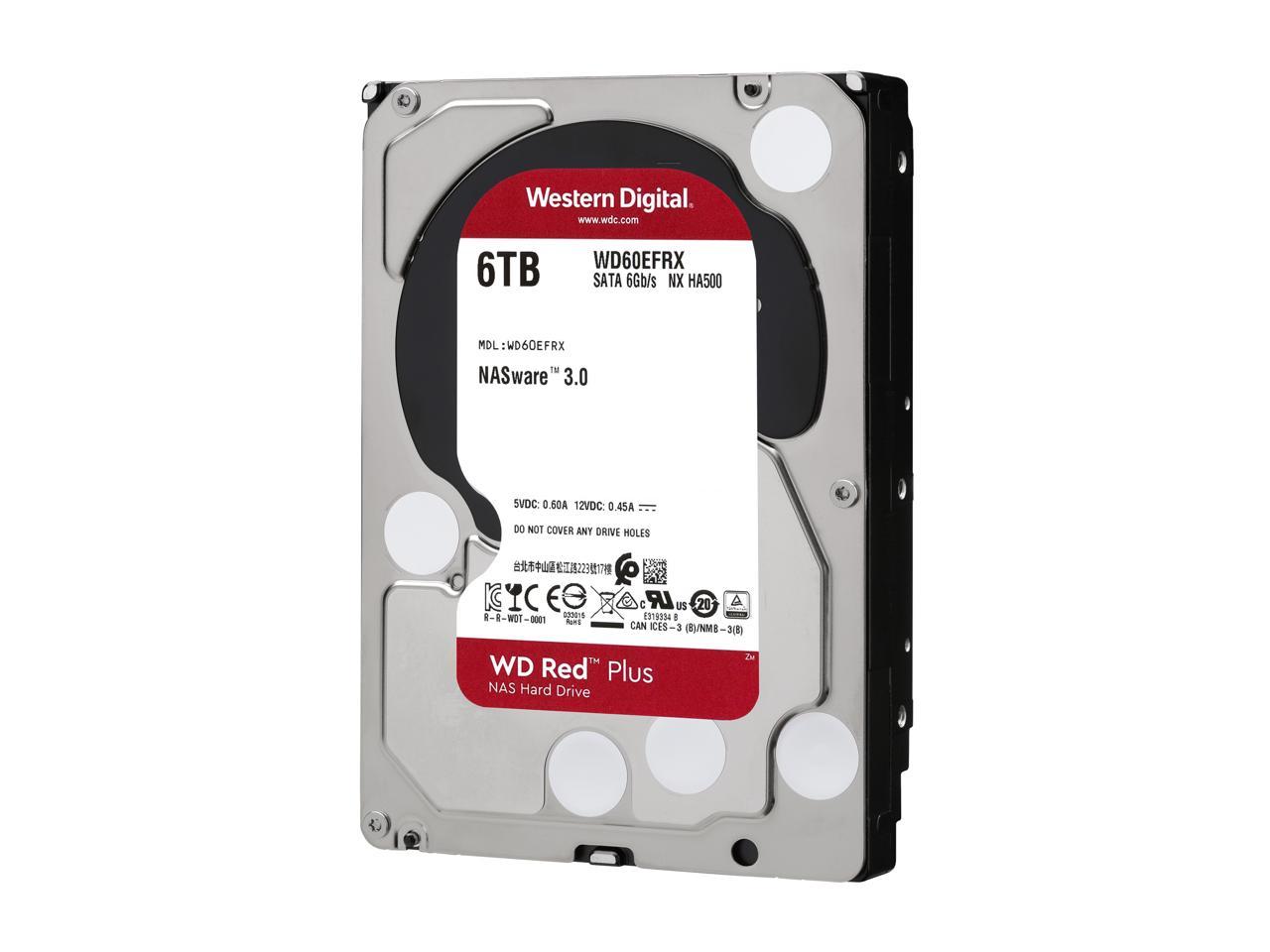 WD60EFRX Wd Red Plus 6Tb Nas Hard Disk Drive - 5400 Rpm Class Sata –  TeciSoft
