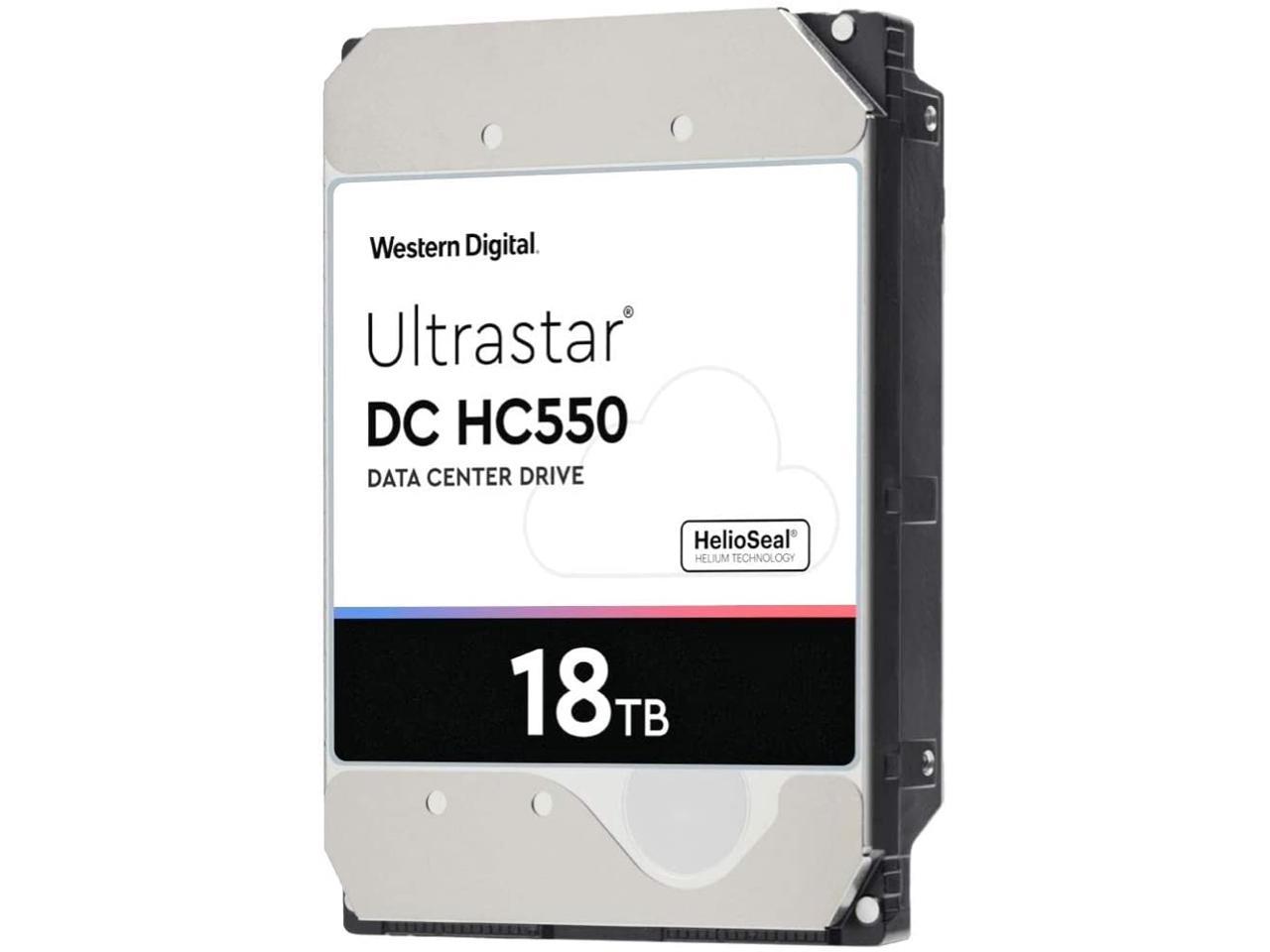 Wd Ultrastar Dc Hc550 18Tb Sata 6Gb/S 7200Rpm 3.5-Inch Enterprise Hard Drive — Wuh721818Ale6L4 (0F38459)