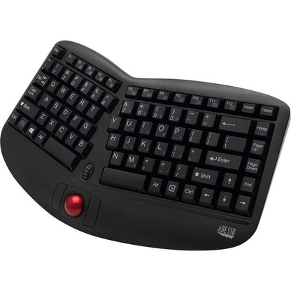 Wrls Ergo Trackball Keyboard,Optical Trackball & Scroll Wheel