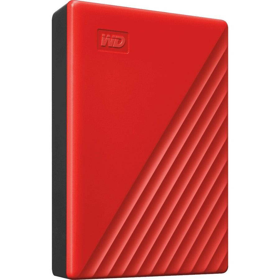 Wd 4Tb My Passport Portable Storage External Hard Drive Usb 3.2 For Pc/Mac Red (Wdbpkj0040Brd-Wesn)