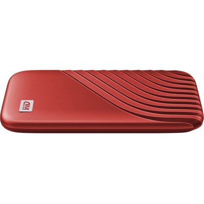 Wd My Passport Wdbagf0010Brd-Wesn 1 Tb Portable Solid State Drive - External - Red