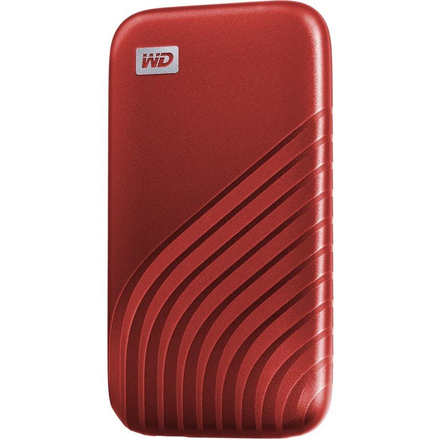 Wd My Passport Wdbagf0010Brd-Wesn 1 Tb Portable Solid State Drive - External - Red