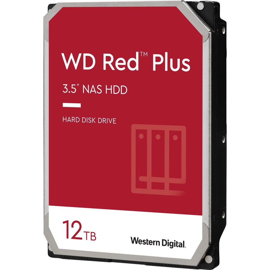 Wd Red Plus 12Tb Nas Hard Disk Drive - 7200 Rpm Class Sata 6Gb/S, Cmr, 256Mb Cache, 3.5 Inch - Wd120Efbx