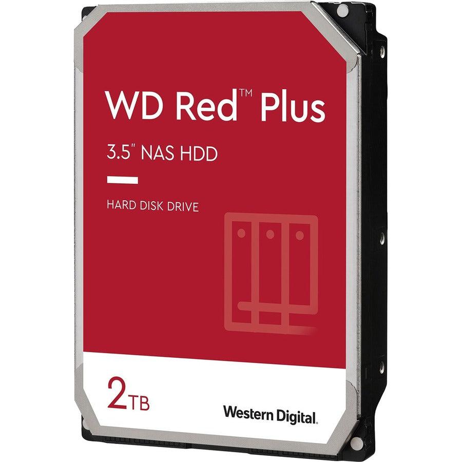 Wd Red Plus 2Tb Nas Hard Disk Drive - 5400 Rpm Class Sata 6Gb/S, Cmr, 64Mb Cache, 3.5 Inch - Wd20Efrx