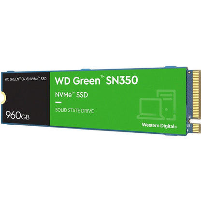 Western Digital Green Sn350 Wds960G2G0C 960 Gb Solid State Drive - M.2 2280 Internal - Pci Express Nvme (Pci Express Nvme 3.0 X4)